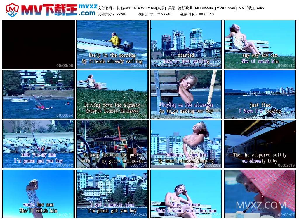 佚名-WHEN A WOMAN(风景)_英语_流行歌曲_MC805506
